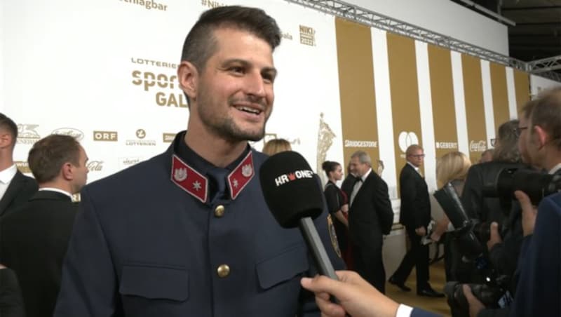 Johannes Strolz has been a police athlete since September 1, 2014. (Bild: krone.tv)