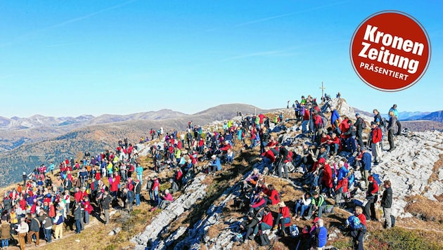 Der Franz Klammer-Wandertag in den Nockbergen begeisterte schon in den Vorjahren Hunderte Teilnehmer. (Bild: Arno Gruber)