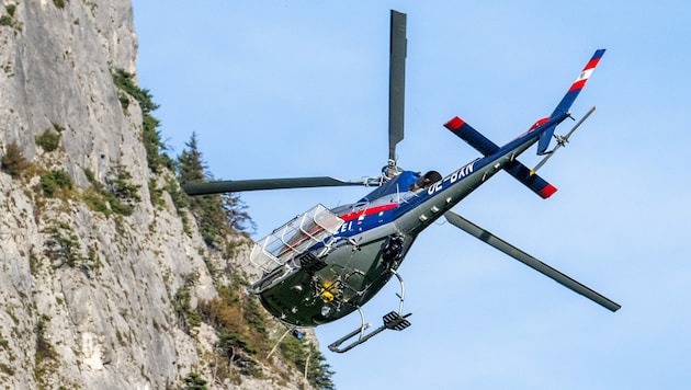 Die Libelle Tirol flog den Leichnam auf den Talboden. (Bild: zeitungsfoto.at/Liebl Daniel)