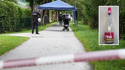 Diese Flasche wurde am Tatort sichergestellt. (Bild: zoom.tirol, Polizei (Symbolbild))