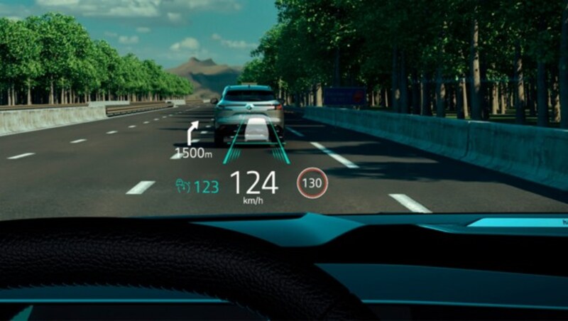 Auch ein echtes Head-up-Display ist erhältlich. (Bild: Renault)