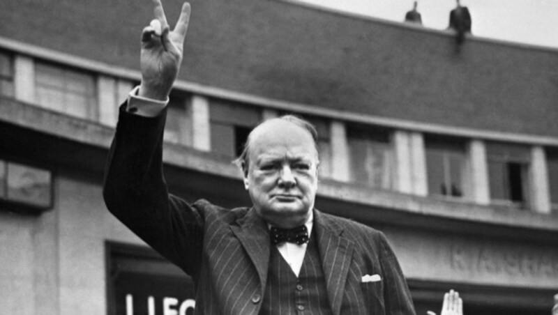 Führer und Organisator des Widerstands seines Volkes: Briten-Premier Churchill. (Bild: APA/AFP)