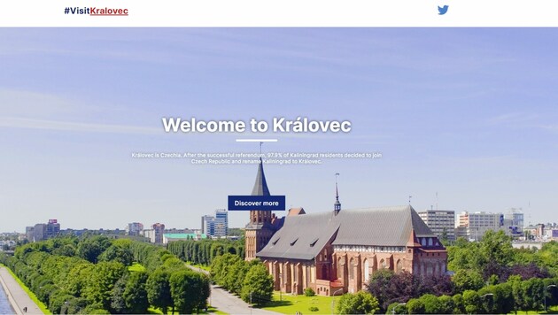 Im Internet hat Tschechien Kaliningrad annektiert (Bild: https://visitkralovec.cz)
