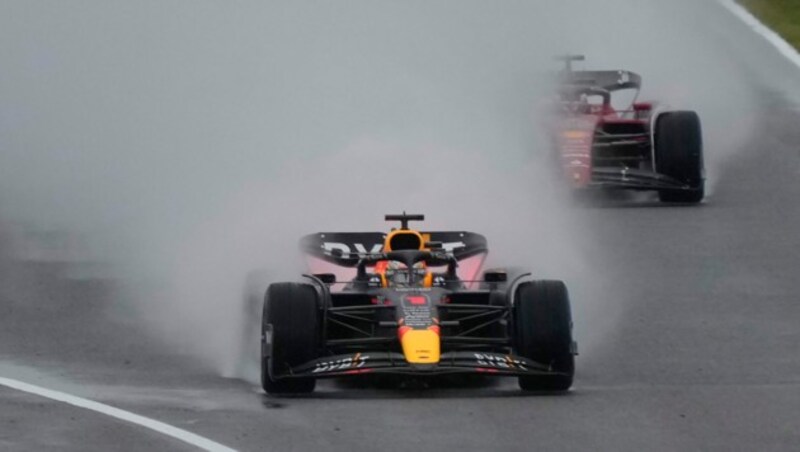 Max Verstappen beim Chaos-Rennen in Suzuka. (Bild: Copyright 2022 The Associated Press. All rights reserved)