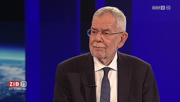 Alexander Van der Bellen in der „ZiB 2“ nach seinem Wahlsieg (Bild: ORF)