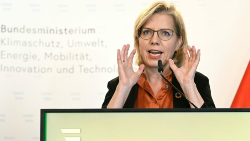 Klimaschutzministerin Leonore Gewessler (Grüne) (Bild: APA/HELMUT FOHRINGER)