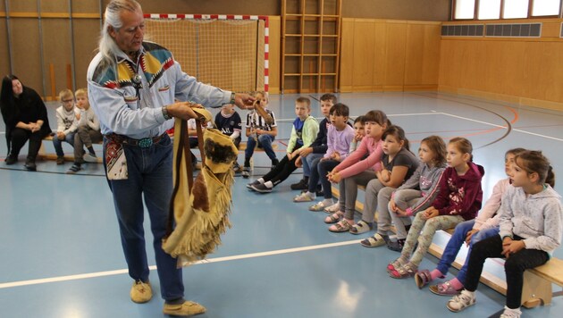 Die Kinder waren von den Erzählungen begeistert. (Bild: VS Podersdorf am See)