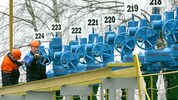 Eine Pumpstation der Druschba-Pipeline in Weißrussland