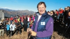 Skikaiser Franz Klammer freut sich auf viele Wanderer (Bild: Kronen Zeitung)