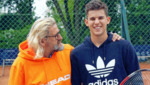 Drei Jahre war Resnik mit Tennis-Star Thiem unterwegs. (Bild: Kronen Zeitung)