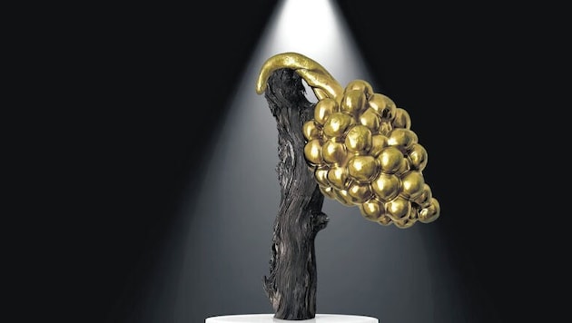 Erfolg, der edlen Glanz versprüht: Die Rot-Goldene Traube ist in der Winzer-Szene als ...