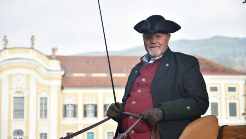 Rudi Allmer, Schlosskutscher im oststeirischen Stubenberg (Bild: Christina Koppelhuber)