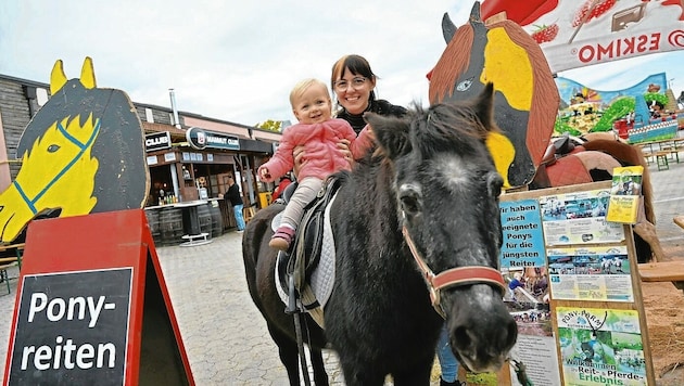 Kinder können am Rücken der Ponys das Glück entdecken (Bild: Hronek Eveline)