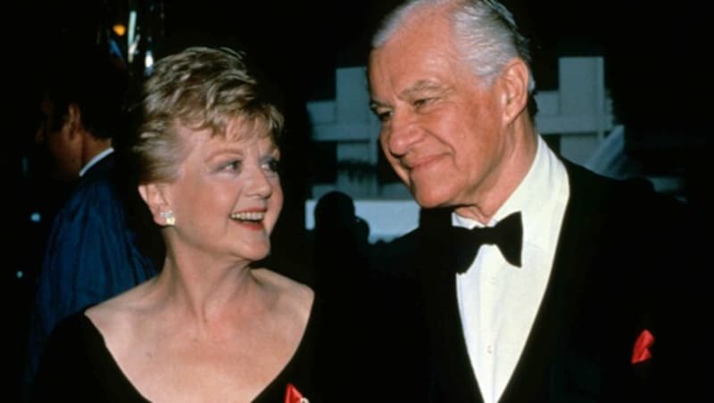 Angela Lansbury posierte 1995 mit Ehemann Peter Shaw. (Bild: www.pps.at)