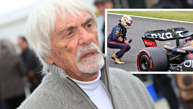 Bernie Ecclestone glaubt an eine harte Strafe für Red Bull. (Bild: GEPA )