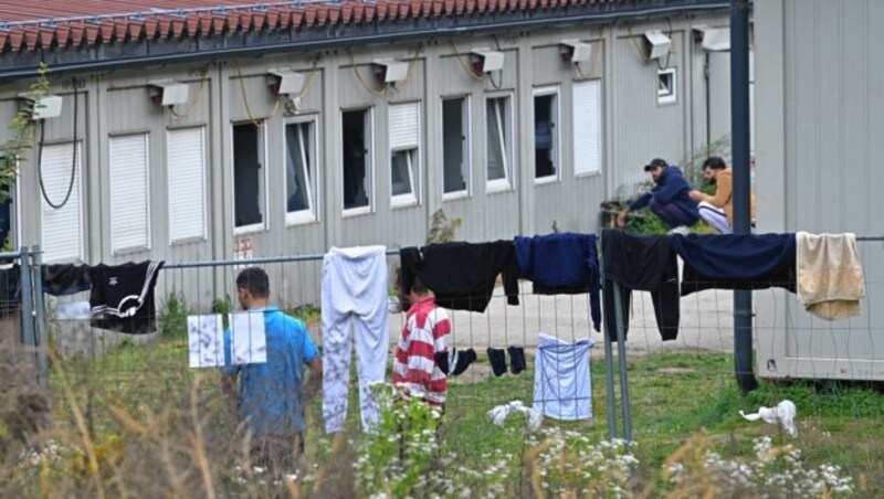 Die Flüchtlingsunterkunft Langauen in Villach (Kärnten) (Bild: Hermann Sobe)