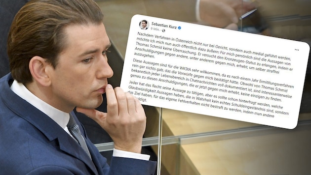 Schießt auf Facebook zurück: Sebastian Kurz (Bild: Krone KREATIV, APA/facebook.com/sebastiankurz.at)