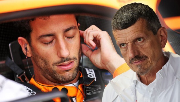 Daniel Ricciardo (l.) und Günther Steiner (r.) (Bild: GEPA pictures)