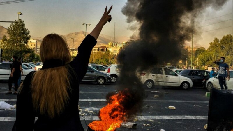 Protest im Iran (Bild: AP)