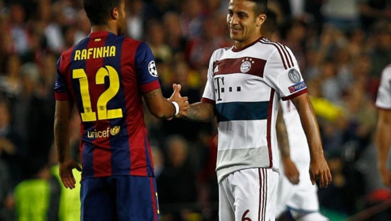 Rafinha (l.) und Thiago (r.), 2015 (Bild: QUIQUE GARCIA)