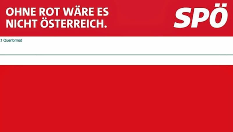 Die neue SPÖ-Kampagne mit dem Slogan: „Ohne Rot wäre es nicht Österreich“ (Bild: Screenshot/SPÖ)