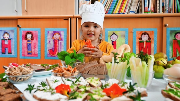 The accident happened while cooking in the kindergarten (symbolic image), one boy was seriously injured. (Bild: EVELYN HRONEK)