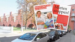 Ruth Becher und die Jungen Roten fordern in Foldern den Mietenstopp. (Bild: Krone KREATIV, Andi Schiel, BundesSPÖ)