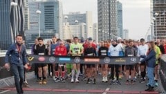 Der Start erfolgte auf der Reichsbrücke (Bild: Christoph Lepka)