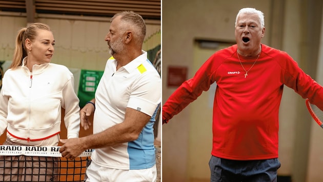 Babsi Schett, Thomas Muster, Toni Polster (von links) (Bild: Mario Urbantschitsch)