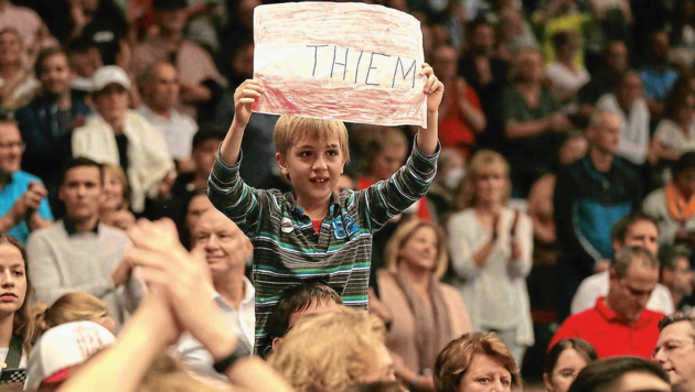 Dominic Thiem begeisterte die Fans in der Wiener Stadthalle. (Bild: Mario Urbantschitsch)