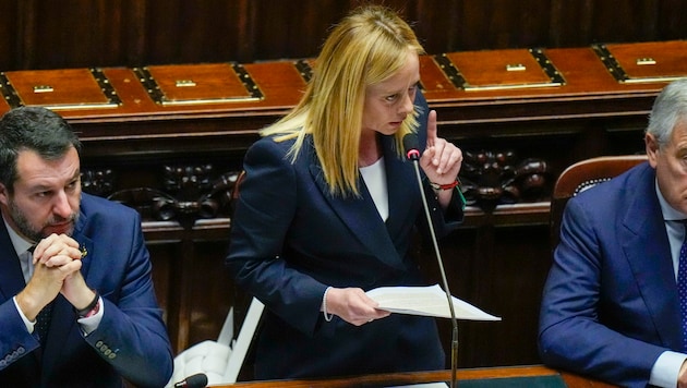 Die neue italienische Premierministerin Giorgia Meloni (Bild: ASSOCIATED PRESS)