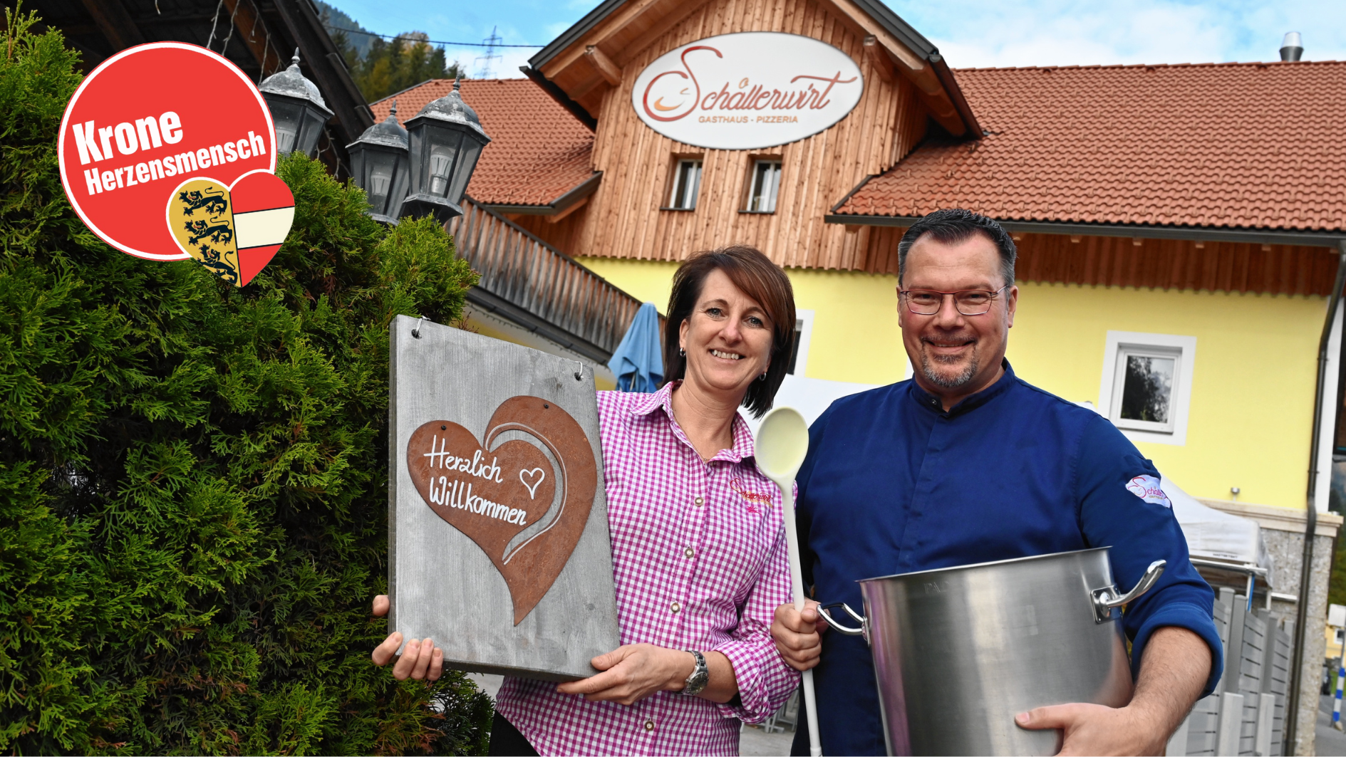 Patricia und Jürgen Brandner vom Gasthaus Schallerwirt (Bild: Hronek Evelyn)