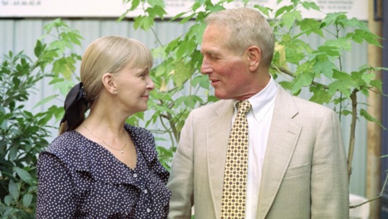 Paul Newman mit seiner zweiten Ehefrau Joanne Woodward (Bild: AFP)