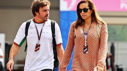Fernando Alonso mit TV-Lady Andrea Schlager sind kein Paar mehr. (Bild: GEPA )