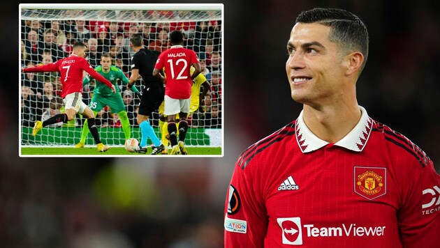 Manchester Uniteds Cristiano Ronaldo (Bild: AP, krone.at-grafik)