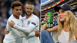 Dele Alli. Eric Dier und dessen Model-Freundin Anna Modler (Bild: AFP or licensors)