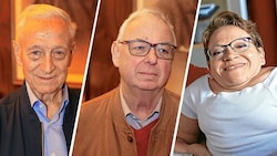 Alfred Schöfberger (li.) musste sein Haus verkaufen. Ähnliche Schicksale teilen auch Ernst Nowotny (mi.) und Evelyn Brezina (re.). (Bild: Zwefo, Peter Tomschi, Krone KREATIV)