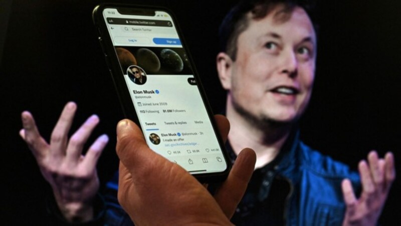 Die Art, wie Elon Musk mit Untergebenen bei Twitter umgeht, wird bereits mit der von Donald Trump verglichen. (Bild: AFP/Olivier DOULIERY)