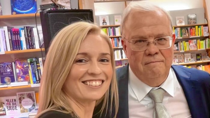 Christian Wehrschütz mit Tochter Michaela bei der Buchpräsentation in Wien