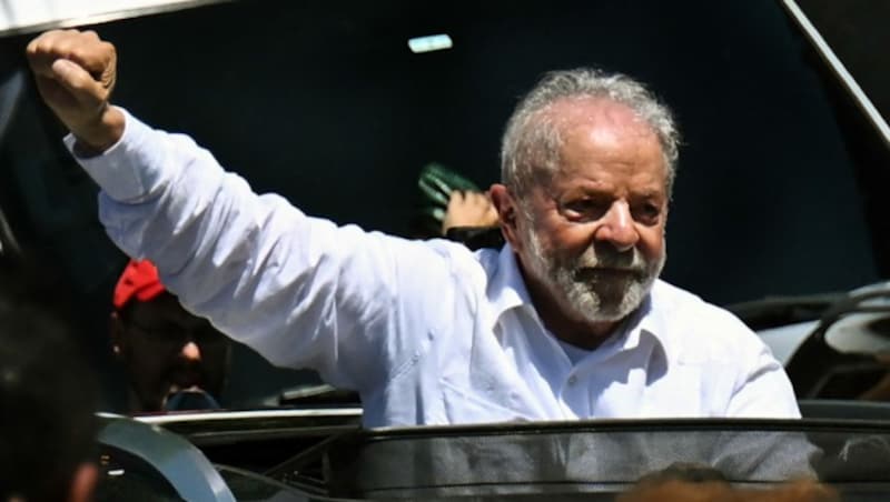 Der siegreiche Luiz Inácio Lula da Silva (Bild: AFP)