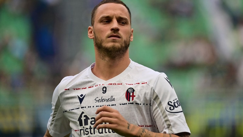 Marko Arnautovic im Trikot des FC Bologna (Bild: AP)