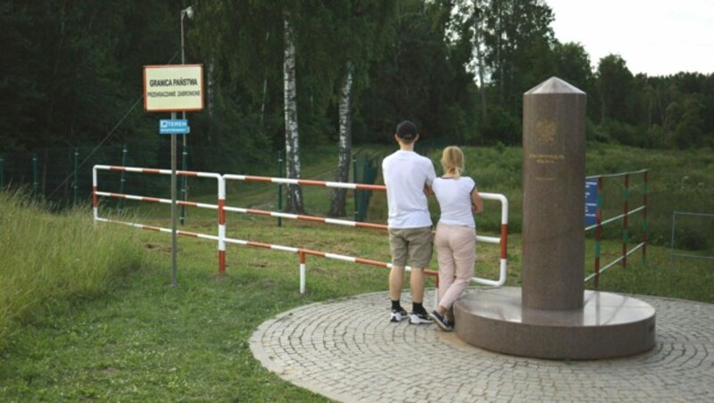 Grenze zwischen Polen, Litauen und der russischen Oblast Kaliningrad (Archivbild) (Bild: AP Photo/Michal Dyjuk)