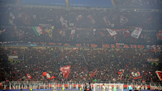 Die Curva Sud des AC Milan sorgte gestern für Gänsehaut (Bild: Andreas Tröster)
