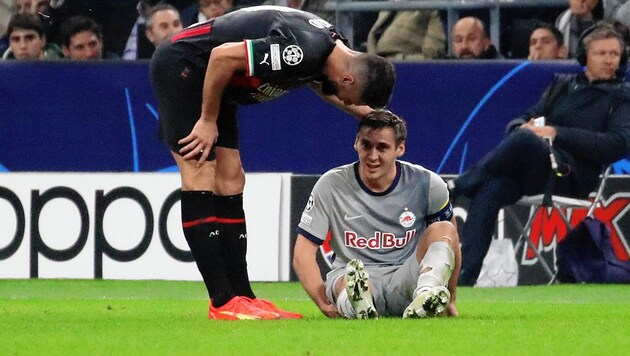 Olivier Giroud (li.) und Maximilian Wöber (Bild: Andreas Tröster)