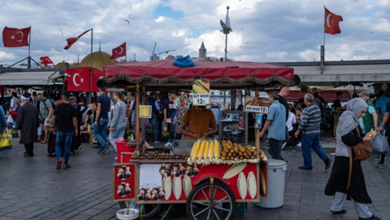 Die türkische Wirtschaft leidet unter der größten Wirtschaftskrise seit Jahrzehnten. (Bild: AFP)