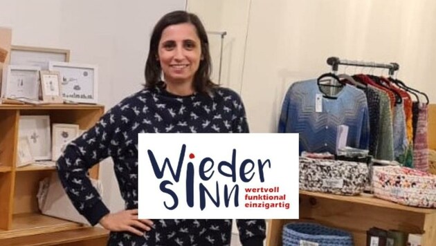 Magdalena Iskreva-Reisner eröffnet in Mattersburg einen Shop mit ihren Upcycling-Unikaten. (Bild: Wiedersinn)