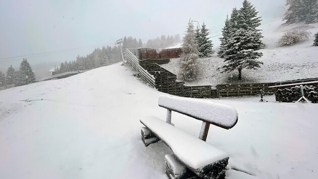 Am Katschberg herrschten am Freitag bereits winterliche Verhältnisse. (Bild: Roland Holitzky)