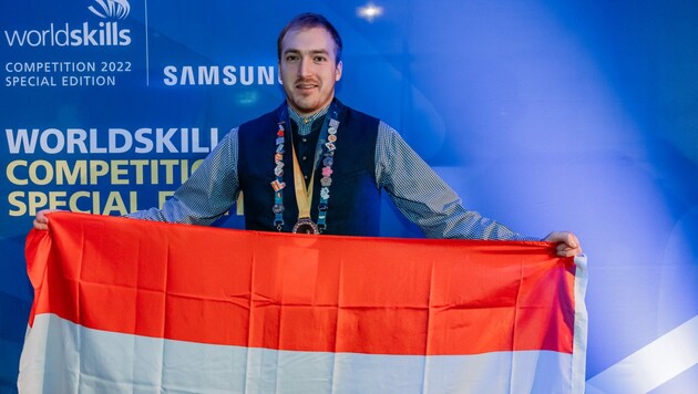 Florian Bliem holte sich den Weltmeistertitel (Bild: SkillsAustria)