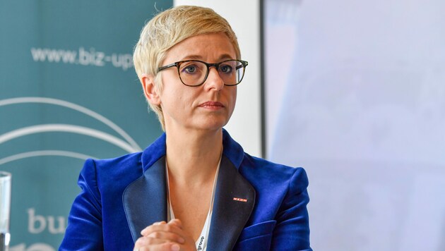 Alarmiert: Doris Hummer, Präsidentin der Wirtschaftskammer Oberösterreich. (Bild: Harald Dostal)