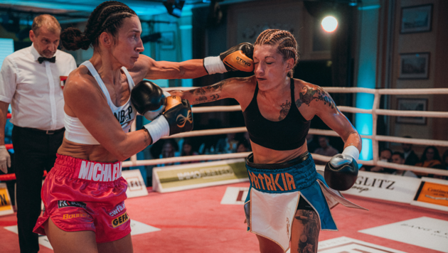 Michaela Kotaskova (li.) bei der neunten Bounce Fight Night. (Bild: FRB Media / Christopher Blank)